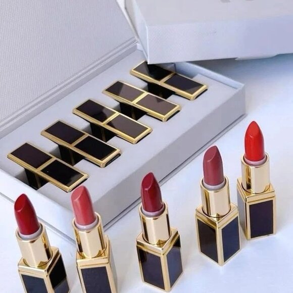 Tom Ford Mini Deluxe Lipstick Set-Pussycat,Scarlet,Casablanca,Pink-5pc-BOXED-NEW - Picture 3 of 13